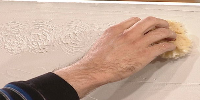 drywall texture sponge repair in Verplanck