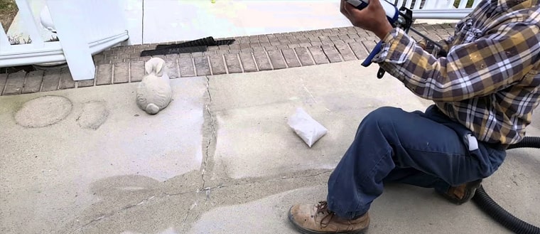 concrete deck crack repair in Hackensack